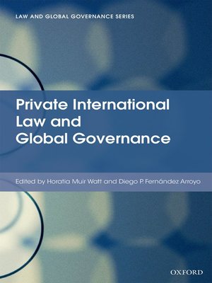 cover image of Private International Law and Global Governance